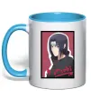 Чашка з кольоровою ручкою Itachi Блакитний Чашка з кольоровою ручкою Itachi Блакитний фото
