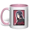 Чашка з кольоровою ручкою Itachi Ніжно рожевий Чашка з кольоровою ручкою Itachi Ніжно рожевий фото