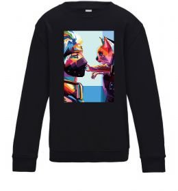 Дитячий світшот Какаши Хатаке і котик