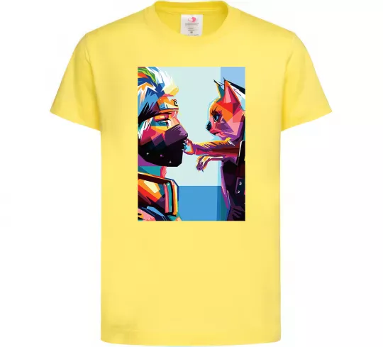 Детская футболка Какаши Хатаке і котик Лимонный фото