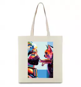 Еко-сумка Uchiha Itachi Бежевий фото Еко-сумка Uchiha Itachi Бежевий фото