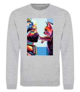 Світшот Какаши Хатаке і котик Світшот Какаши Хатаке і котик