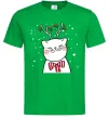 Чоловіча футболка Кіт-олень Зелений фото