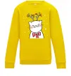 Детский Свитшот Кіт-олень Солнечно желтый Детский Свитшот Кіт-олень Солнечно желтый фото