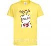 Детская футболка Кот-олень Лимонный фото