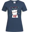Жіноча футболка Кіт-олень Темно-синій Жіноча футболка Кіт-олень Темно-синій фото