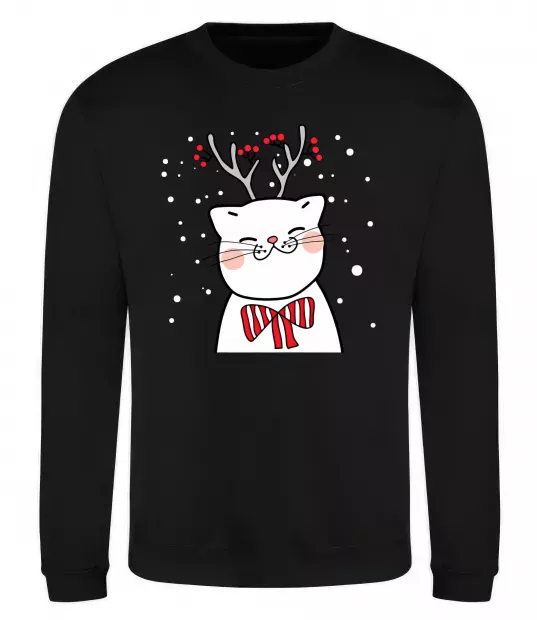 Світшот Кіт-олень Чорний фото