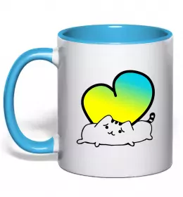 Чашка с цветной ручкой