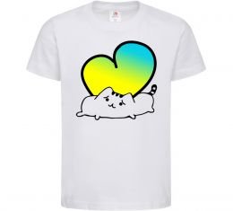 Детская футболка Кіт любить Україну