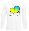 Лонгслив Кіт любить Україну Белый фото