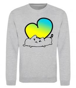 Свитшот Кіт любить Україну