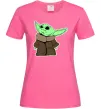 Женская футболка Маленький Йода Ярко-розовый Женская футболка Маленький Йода Ярко-розовый фото