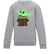 Детский Свитшот Маленький Йода Серый меланж Детский Свитшот Маленький Йода Серый меланж фото