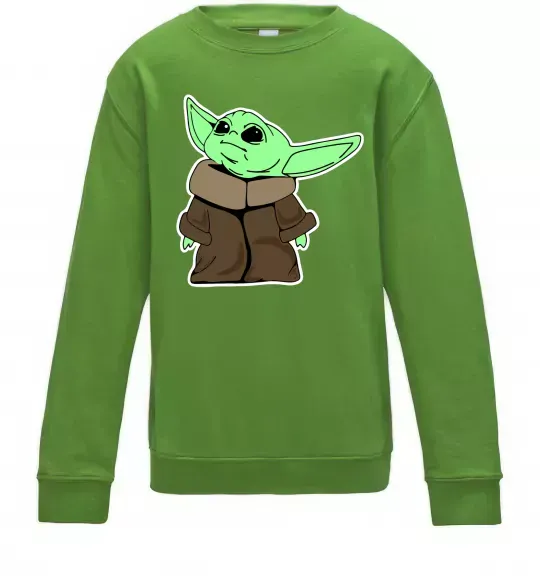 Детский Свитшот Маленький Йода Лаймовый фото