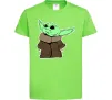 Детская футболка Маленький Йода Лаймовый Детская футболка Маленький Йода Лаймовый фото