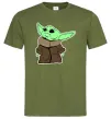 Мужская футболка Маленький Йода Оливковый Мужская футболка Маленький Йода Оливковый фото