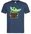 Мужская футболка Маленький Йода Темно-синий Мужская футболка Маленький Йода Темно-синий фото