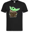 Мужская футболка Маленький Йода Черный Мужская футболка Маленький Йода Черный фото
