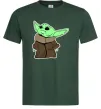 Мужская футболка Маленький Йода Темно-зеленый Мужская футболка Маленький Йода Темно-зеленый фото