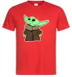 Мужская футболка Маленький Йода Красный Мужская футболка Маленький Йода Красный фото