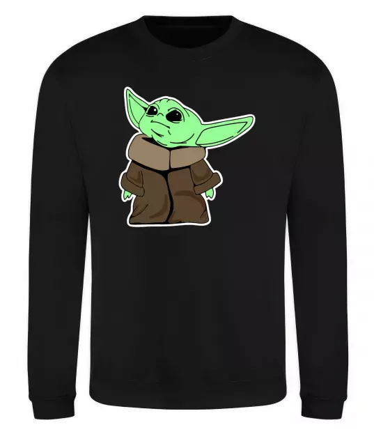 Свитшот Маленький Йода Черный фото