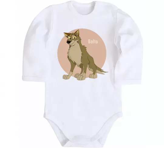 Детский боди Balto Белый фото