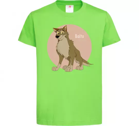 Дитяча футболка Balto Лаймовий фото