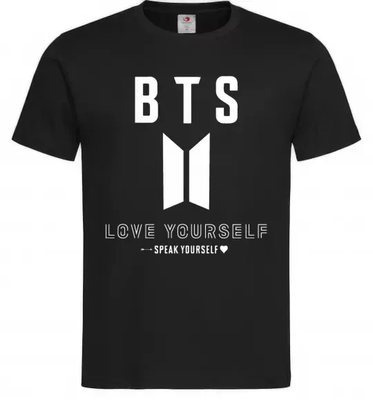 Мужская футболка BTS Love yourself Черный фото