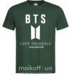 Мужская футболка BTS Love yourself Темно-зеленый фото