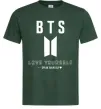 Мужская футболка BTS Love yourself Темно-зеленый фото