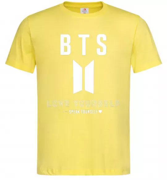 Мужская футболка BTS Love yourself Лимонный фото