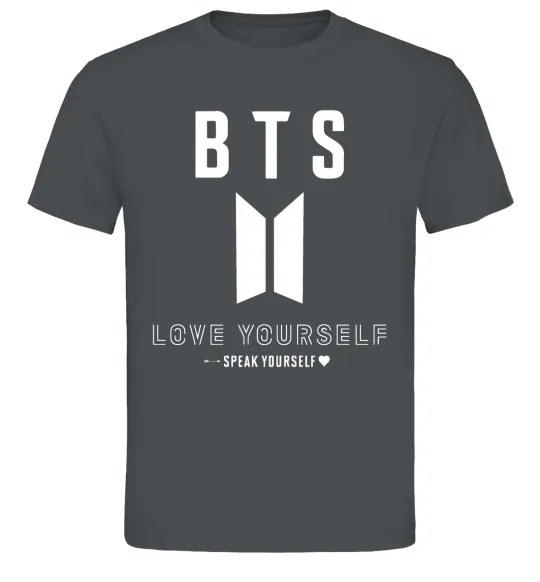 Мужская футболка BTS Love yourself Графит фото