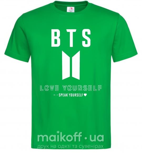 Мужская футболка BTS Love yourself Зеленый фото