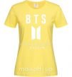 Женская футболка BTS Love yourself Лимонный фото