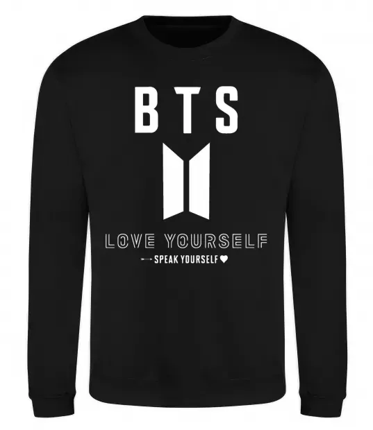 Свитшот BTS Love yourself Черный фото