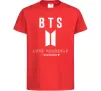 Дитяча футболка BTS Love yourself Червоний Дитяча футболка BTS Love yourself Червоний фото