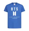 Дитяча футболка BTS Love yourself Яскраво-синій фото