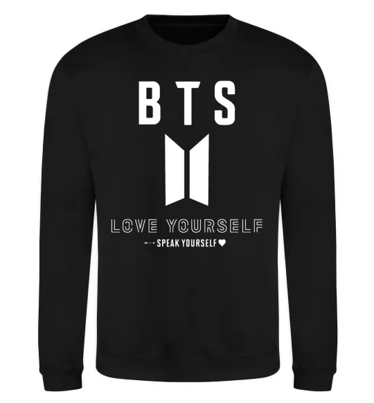 Свитшот BTS Love yourself Черный фото