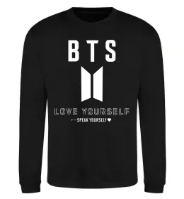 Свитшот BTS Love yourself Черный фото