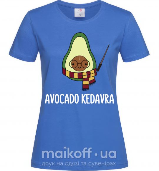 Жіноча футболка Аvocado cedavra Яскраво-синій фото