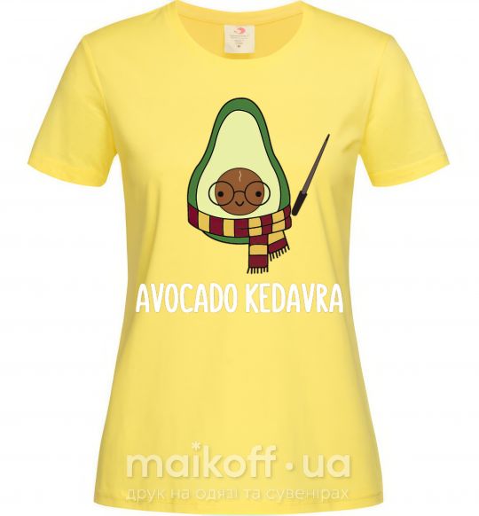 Жіноча футболка Аvocado cedavra Лимонний фото
