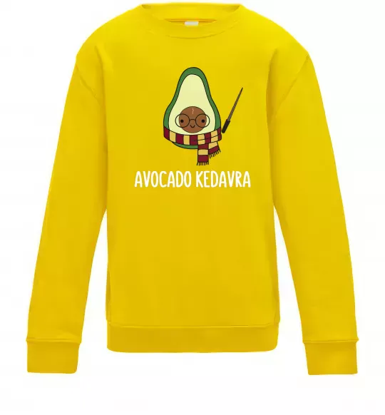 Детский Свитшот Аvocado cedavra Солнечно желтый фото