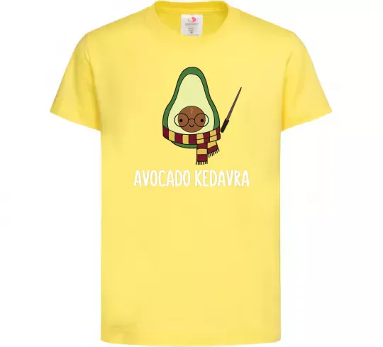 Дитяча футболка Аvocado cedavra Лимонний фото
