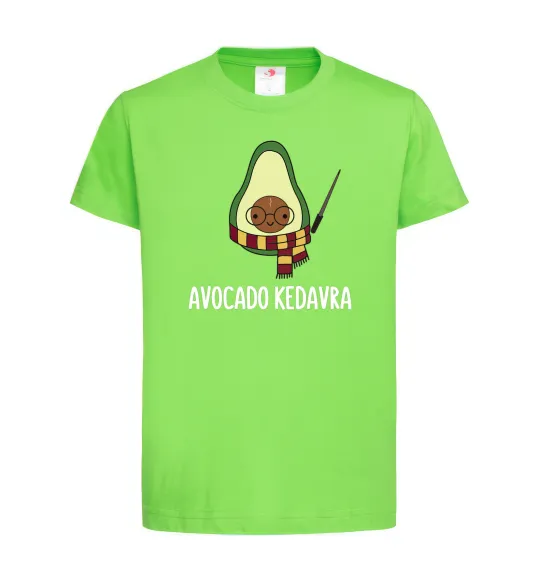 Детская футболка Аvocado cedavra Лаймовый фото