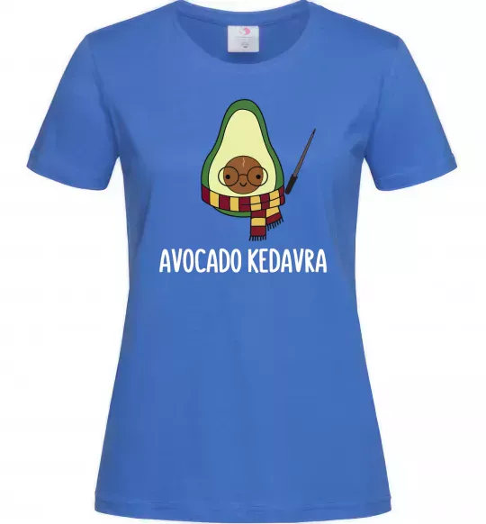 Женская футболка Аvocado cedavra Ярко-синий фото