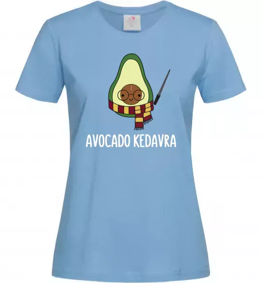 Женская футболка Аvocado cedavra Голубой фото