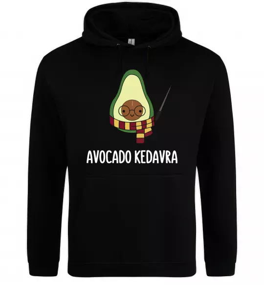 Женская толстовка (худи) Аvocado cedavra Черный фото