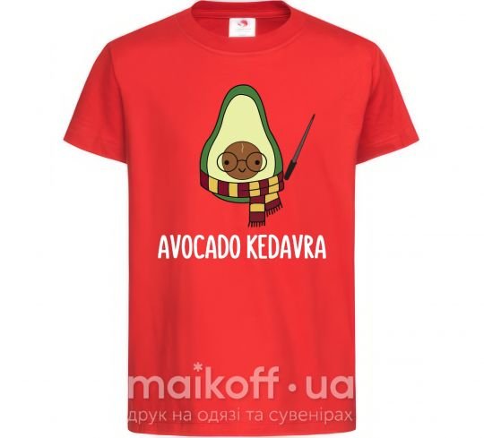 Детская футболка Аvocado cedavra Красный фото