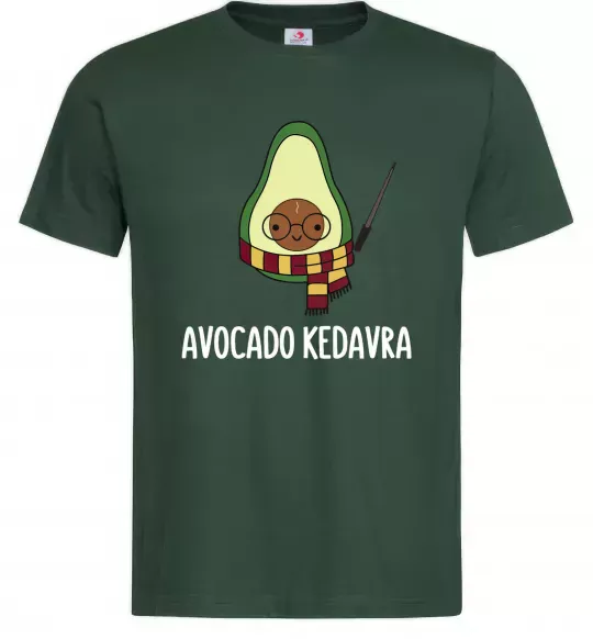 Чоловіча футболка Аvocado cedavra Темно-зелений фото