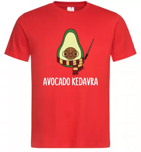 Чоловіча футболка Аvocado cedavra Червоний фото